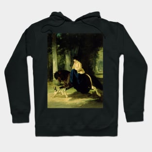 Mademoiselle De Mossellmann Riding In The Bois De Boulogne, Paris by Alfred de Dreux Hoodie